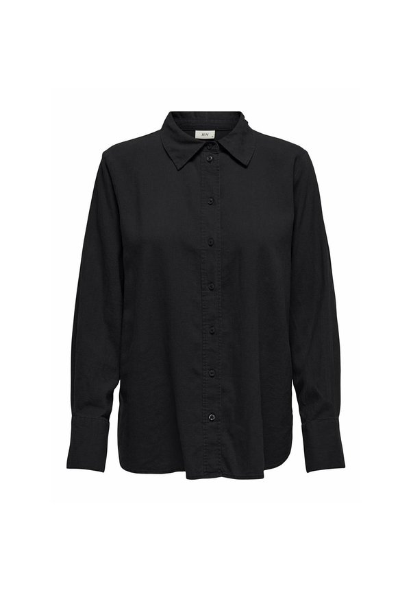 LOCKER GESCHNITTEN ÄRMELBÜNDCHEN MIT VOLUMINÖSER ARMSCHNITT - Hemdbluse - schwarz