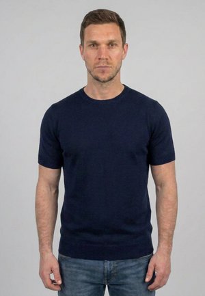 Dalle Piane Cashmere SHORT SLEEVE  - T-shirt basic - blu