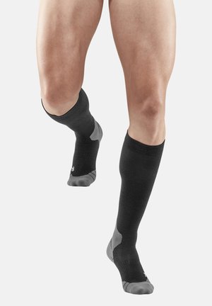 LIGHT MERINO HIKING COMPRESSION SOCKS KNEE-HIGH MEN - MADE IN GERMANY - Kniestrümpfe - black