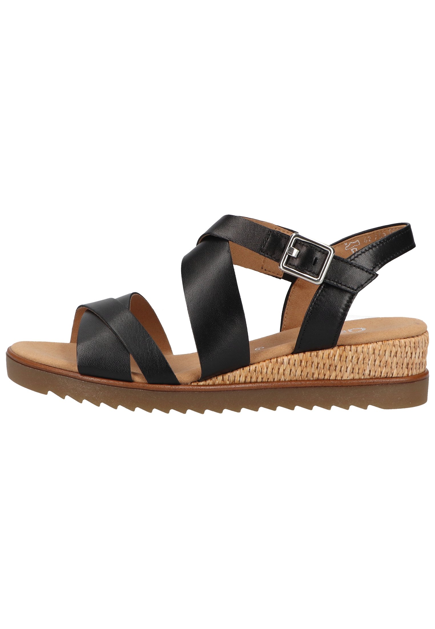 Gabor Sandalen met sleehak - schwarz bast/Zwart - Zalando.nl