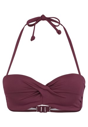 BANDEAUTOP LAS SIMP - Bikini-Top - bordeaux