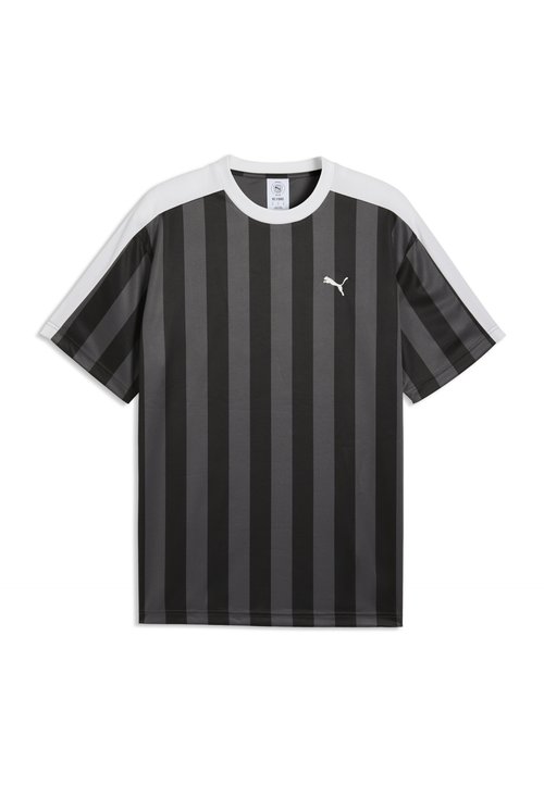 PUMA ESSENTIALS T7 RELAXED FUSSBALLTRIKOT - Print T-shirt - black — photo 4