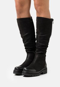 Marco Tozzi Platform boots - black antic