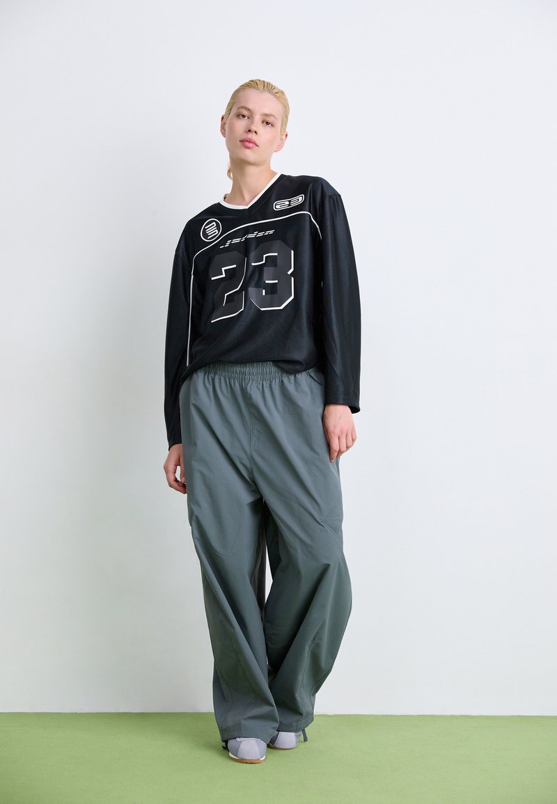 Generisch Pantalon cargo baggy Y2K pour femme - Pantalon large - Taille Generisch Pantalon cargo baggy Y2K pour femme - Pantalon large - Taille