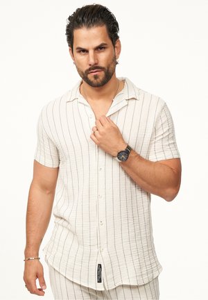 KURZARM STRIPE - Shirt - weiß