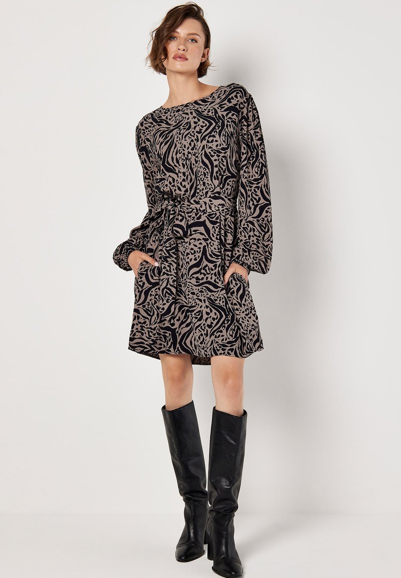 Apricot Etui-jurk grijs