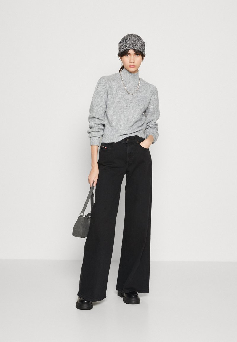 Maglione Donna NOISY MAY A Collo Alto – Taglio Cropped – Morbido In Poliestere Riciclato – Verde Kombu – Taglia M - 6