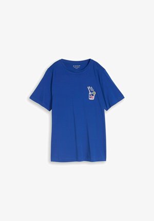 TOM TAILOR, TOM TAILOR T-SHIRT PLUS SIZE - T-SHIRT MIT PRINT - T-shirt imprimé - shiny royal blue