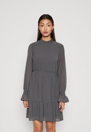 Vero Moda VMSOFIA HIGHNECK SHORT DRESS - Rochie de zi - grey