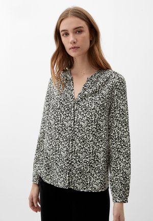 MIT ALLOVERMUSTER - Blouse - weiß