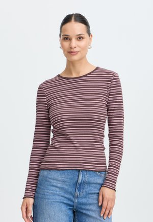 b.young, BYTONE LONG-SLEEVE - Langærmet T-shirt - java   polignac stripe