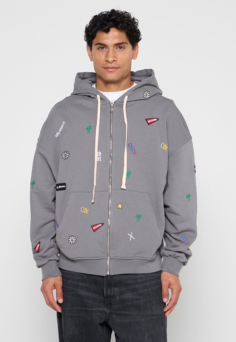 2Y Premium Sweater met rits grijs
