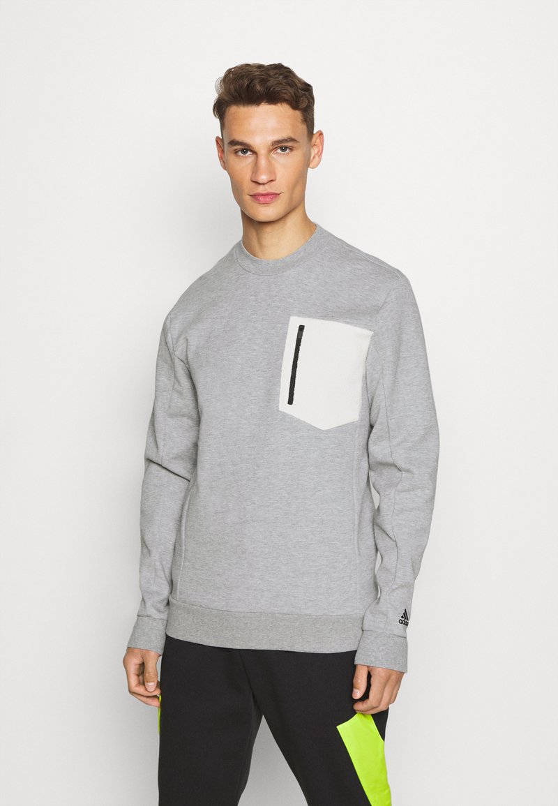 adidas Performance MUST HAVES SPORTS Sweatshirt medium grey heather