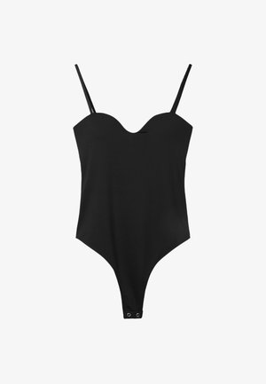 Stradivarius, PADDED CUP BODYSUIT - Débardeur - black