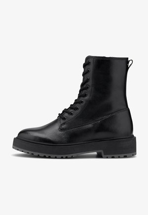 Lace-up ankle boots - schwarz