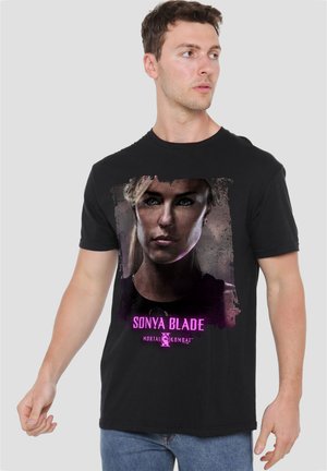 Warner Brothers, MORTAL KOMBAT 2 SONYA BLADE PORTRAIT - Print T-shirt - black
