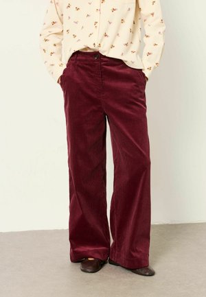 FatFace, CORD TROUSERS - Nohavice - burgundy red