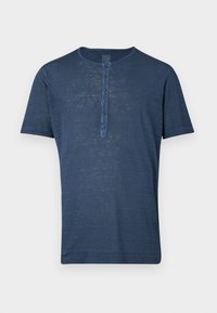 SHORT SLEEVE MEN SHIRT - T-shirt basic - navy blue