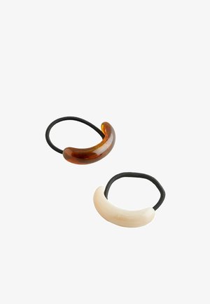 Next, RESIN HAIR BOBBLES 2 PACK . - Haar-Styling-Accessoires - brown cream
