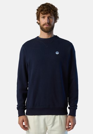 MIT LOGO-AUFNÄHER - Sweater - blau