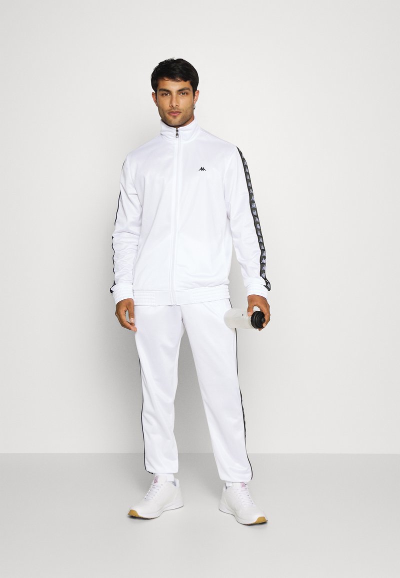 Kappa TRACKSUIT Tracksuit bright white/white Zalando.co.uk