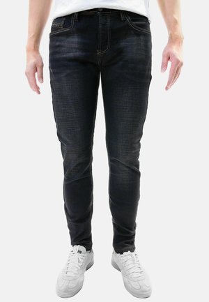 MIT MODISCHER WASCHUNG UND KONTRASTNÄHTEN  - Jeans Slim Fit - dunkelblau