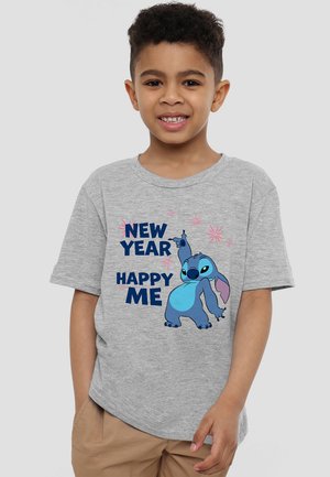 Disney LILO AND STITCH NEW YEAR, HAPPY ME - Print T-shirt - mottled grey