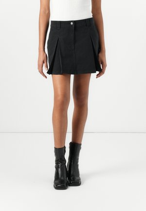 TJW MINI PLEATED SKIRT - Minijupe - black