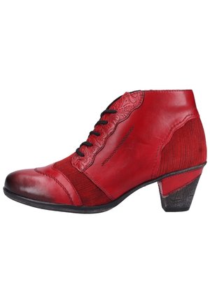 Schnürstiefelette - red