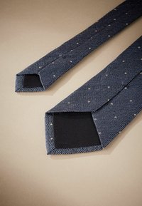 Next SIGNATURE MADE IN ITALY - Cravatta - steel blue neutral brown