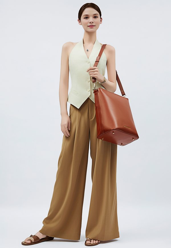 KLOEY - Notebooktasche - braun