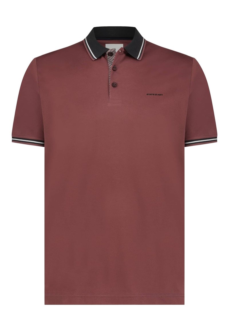 State of Art Poloshirt donkerroze