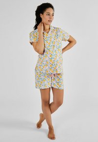 JoJo Maman Bébé LEMON PRINT MATERNITY NURSING SET-REGULAR FIT - Pyžamová sada - pink