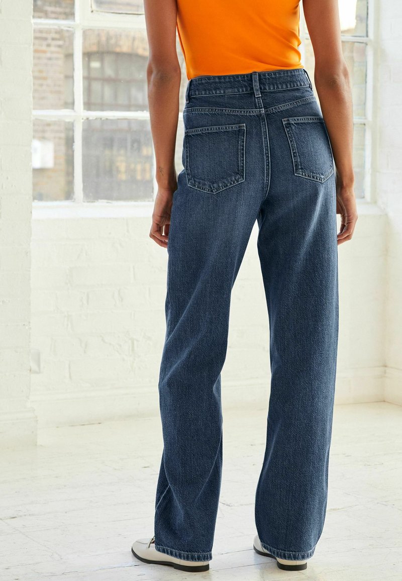 Next WIDE LEG Relaxed fit jeans dark blue/blue Zalando.de