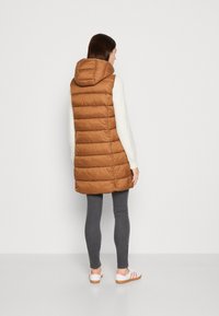 JDY JDYZULU LONG HOOD NEW - Strukirani kaput - toasted coconut