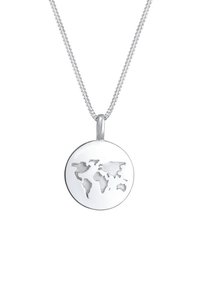 Elli WORLD MAP - Colier - silver coloured