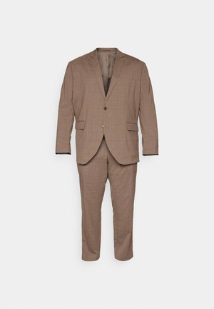 Jack & Jones PREMIUM JPRFRANCO CHECK SUIT SET - Completo - brown