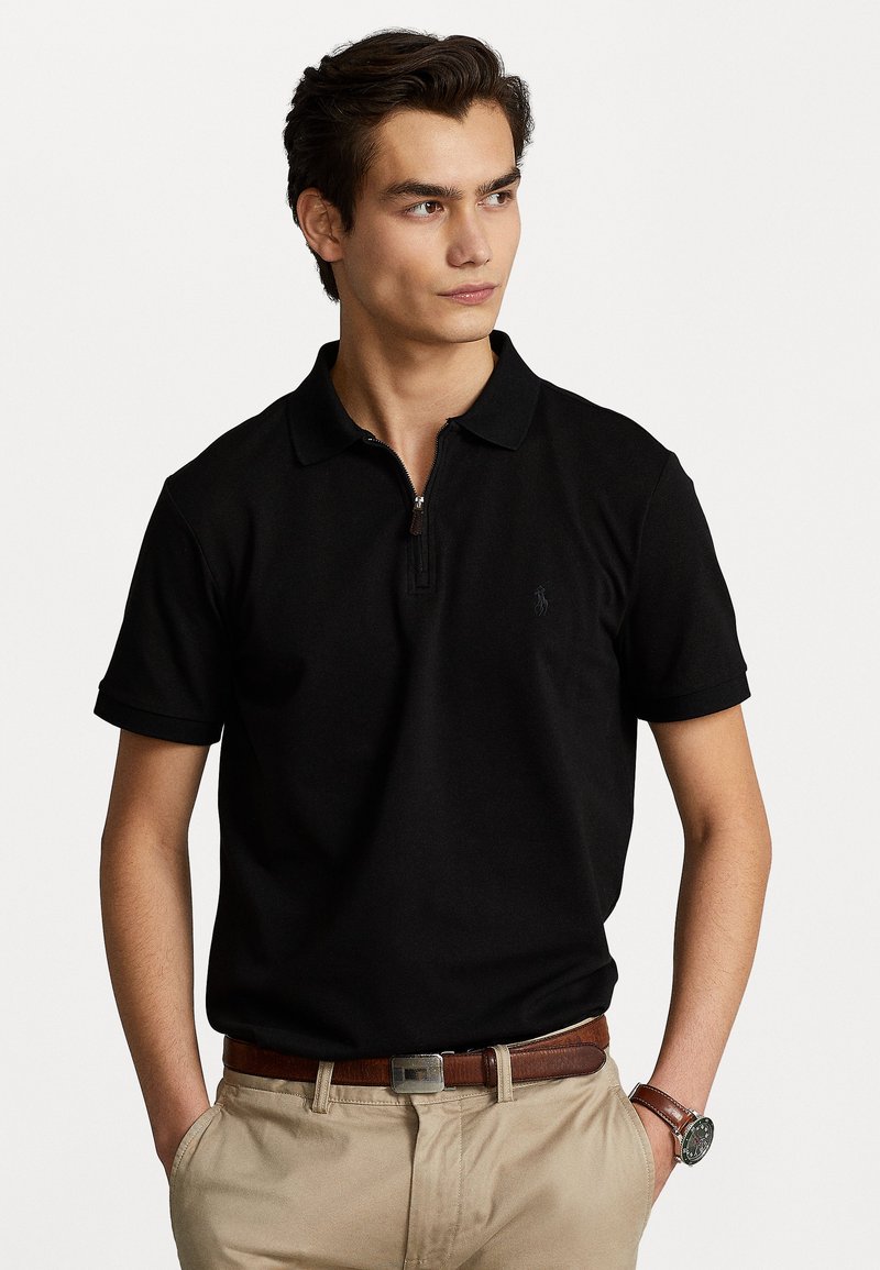 Ralph Lauren POLO RALPH LAUREN short sleeve polo shirt men's size L cotton black type Vintage Second Hand