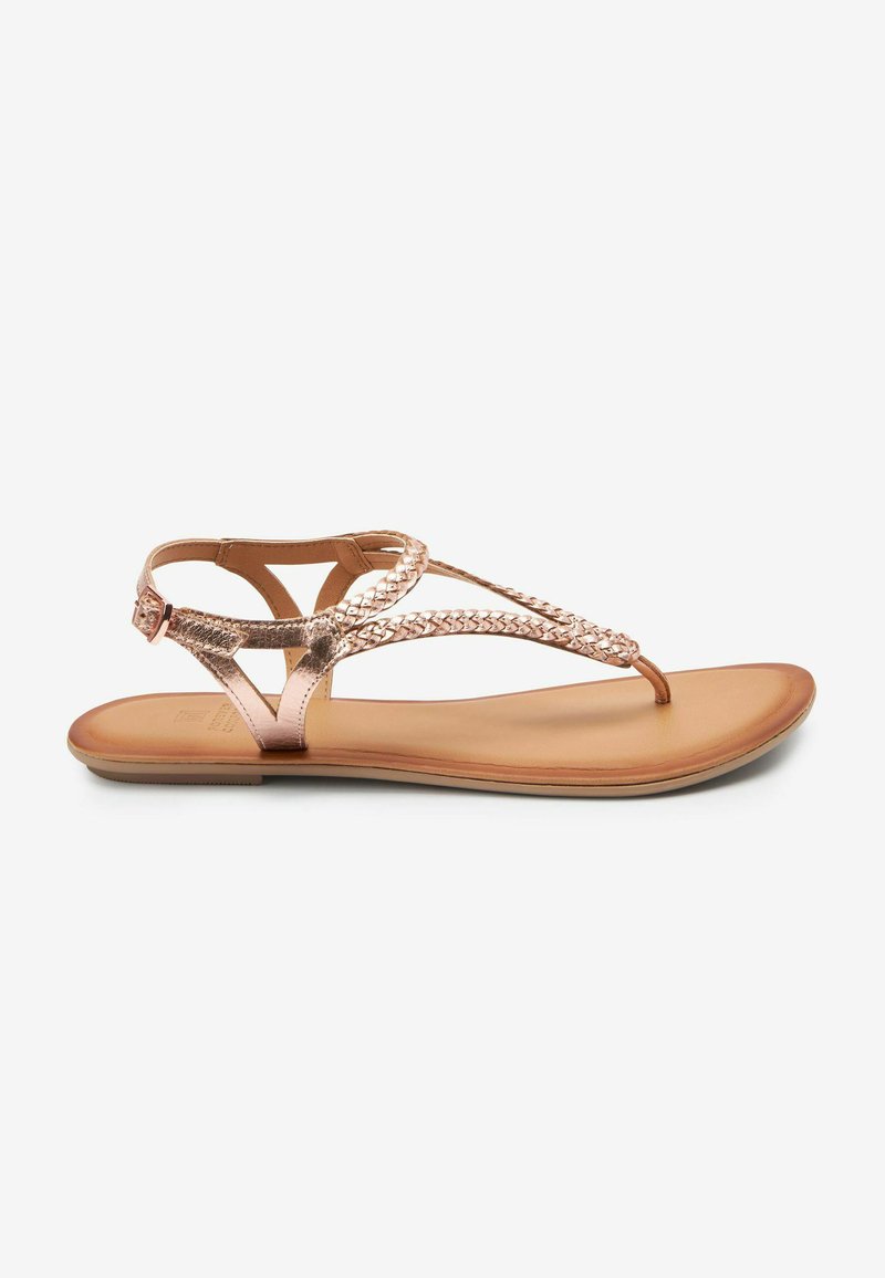 Next FOREVER COMFORT PLAIT TOE POST - Varvassandaalit - rose gold