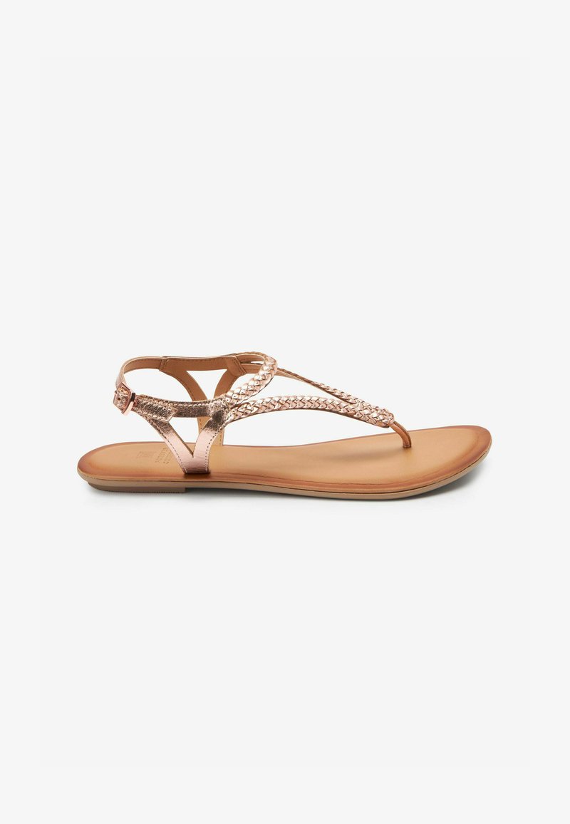 Next FOREVER COMFORT PLAIT TOE POST - T veida siksniņu sandales - rose gold