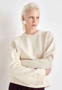 Gina Tricot CREW NECK - Stickad tröja - gardenia