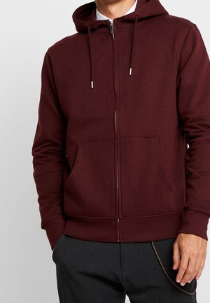 Zip-up sweatshirt - bordeaux