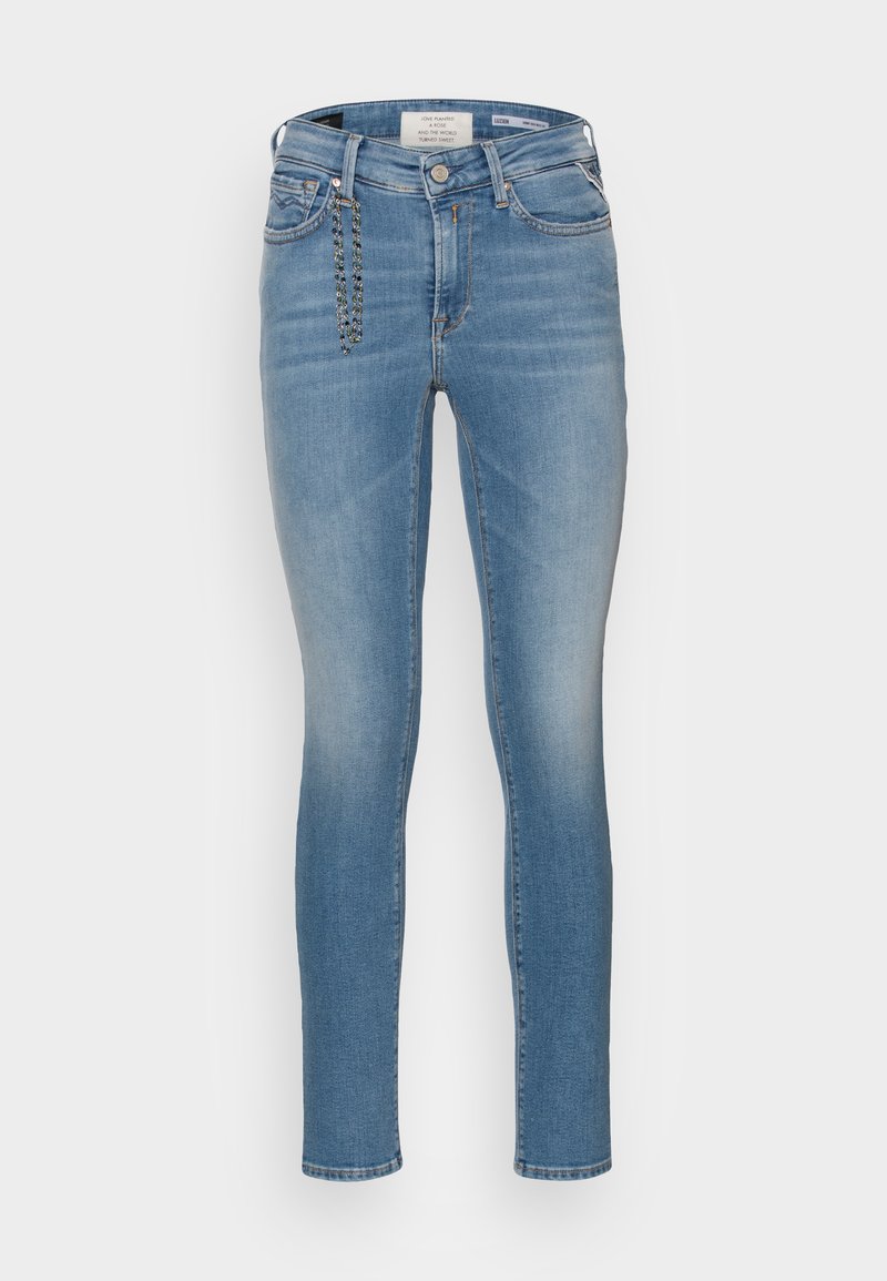 Replay Jeans Skinny Fit lichtblauw denim