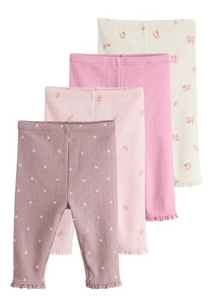 Next 4 PACK REGULAR FIT - Legíny – nohavice - pink brown heart