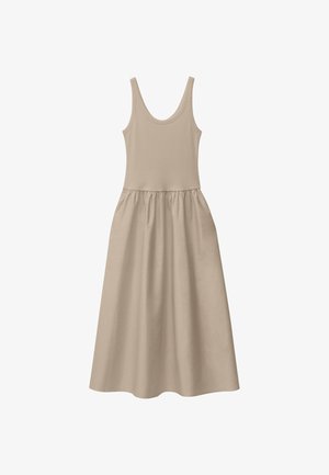 & OTHER STORIES, & OTHER STORIES TANK MIDI DRESS - Jurk - beige