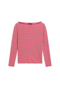 Massimo Dutti STRIPED LONG SLEEVE Strickpullover red/rot Zalando