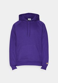 HOODED CHASE - Športni pulover - tyrian/gold