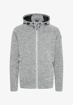 IDChillingworth - Športna jopa s kapuco na zadrgo - light gray