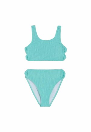 SET - Bikini - blue bow cut out
