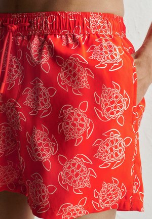 Next, REGULAR FIT - PALM JACQUARD SWIM SHORTS 5{DQ}  . - Swimming shorts - red turtle